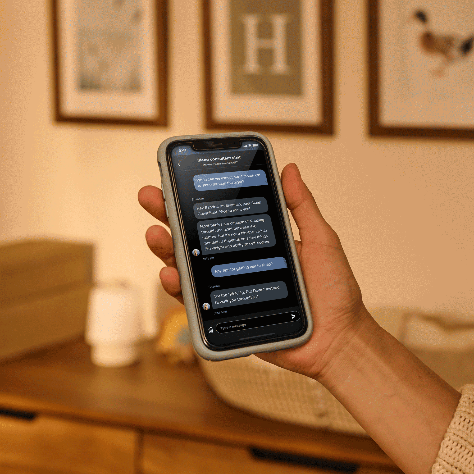 Hatch app with the expert sleep consultant